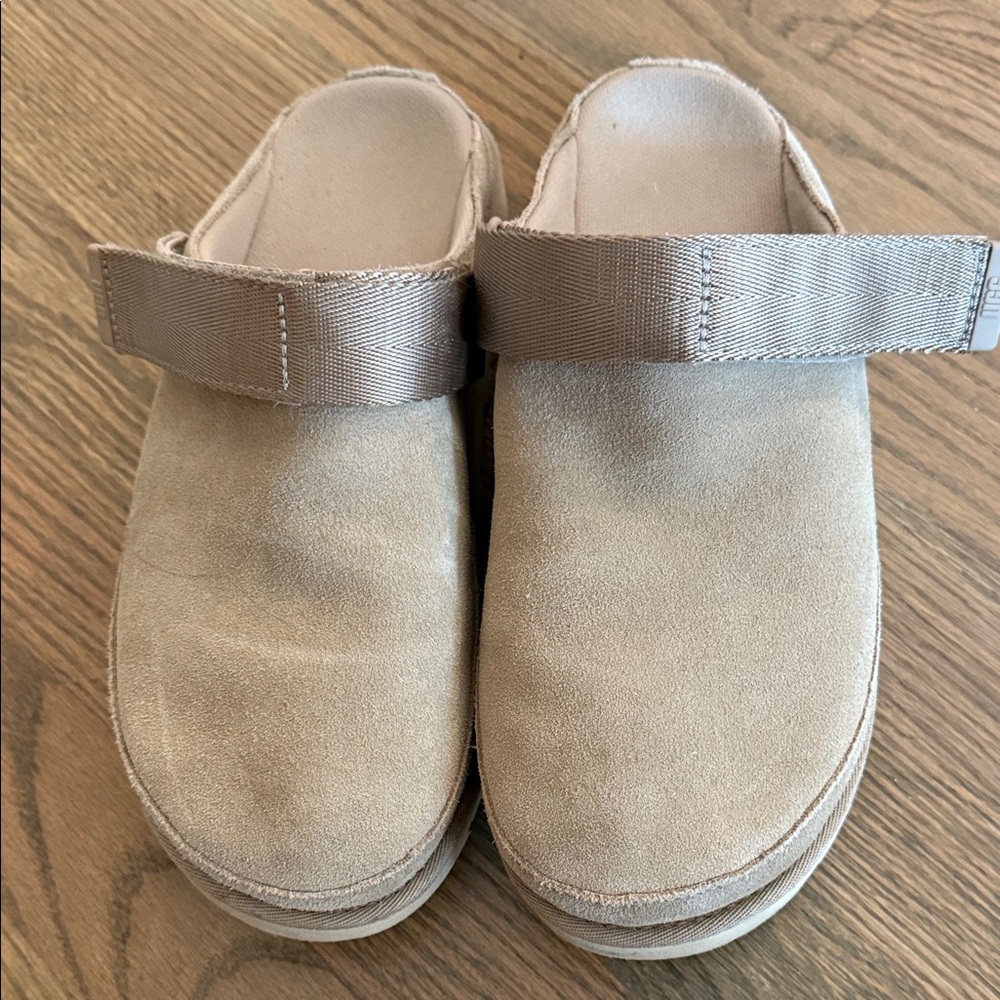 UGG Tan Slippers with Strap